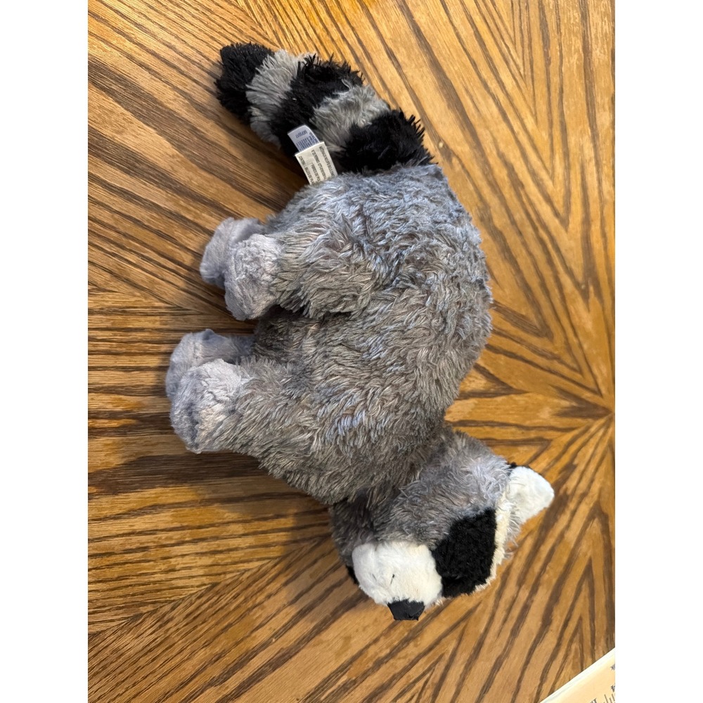 Aurora World Raccoon Plush Stuffed Animal Gray Black Striped Tail 2017 8 Inch